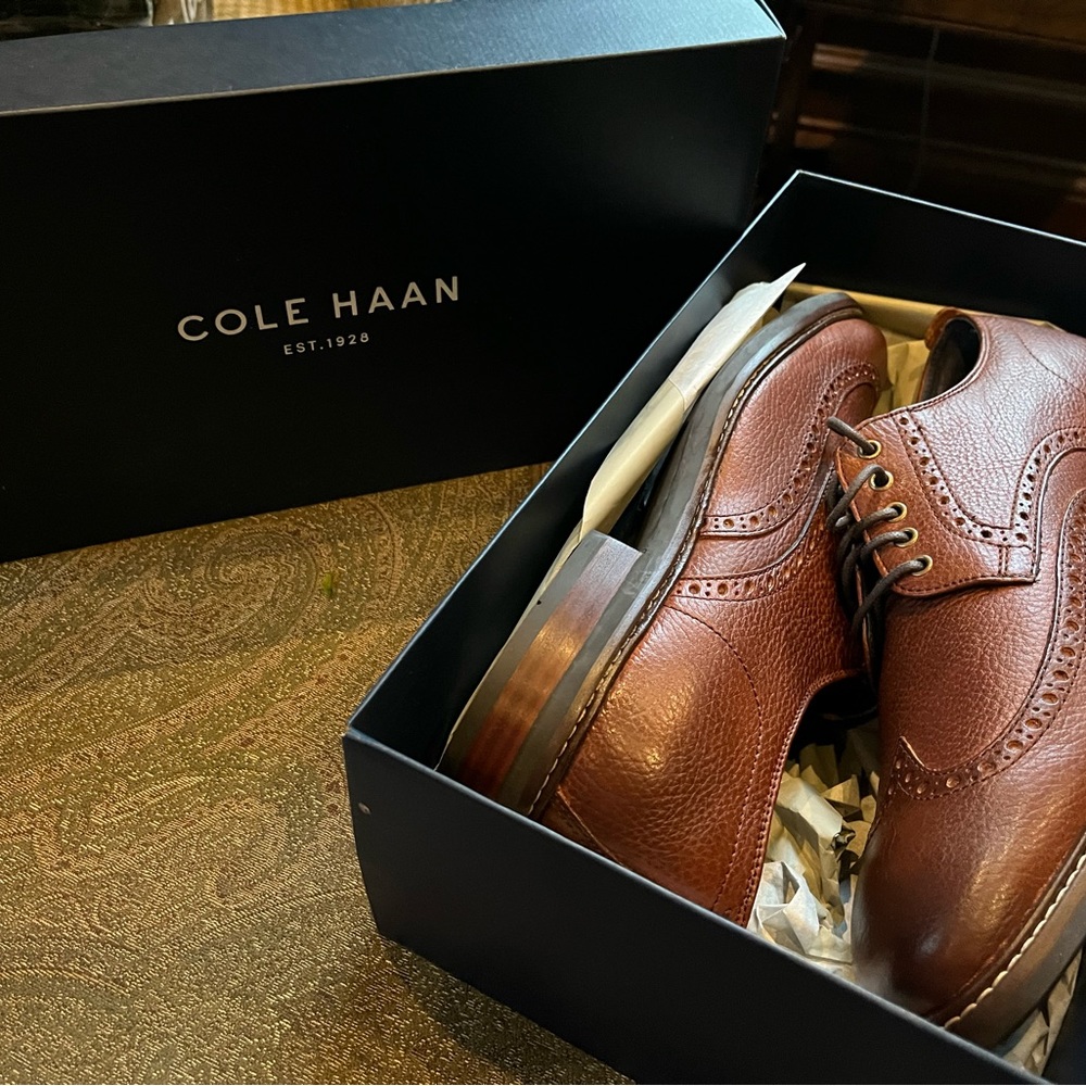 Cole Haan brand new Watson Wingtips.  Never worn size 9D